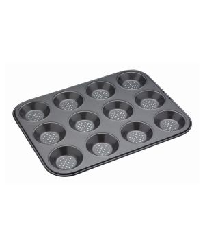 Kitchencraft MasterClass Crusty Bake 12 Hole Pan - 32x24cm