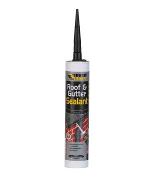 Everbuild Roof & Gutter Sealant C3 295ml butyl-based adhesive and sealant cartridge