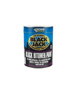 Everbuild 901 Black Jack Black Bitumen Paint 1L