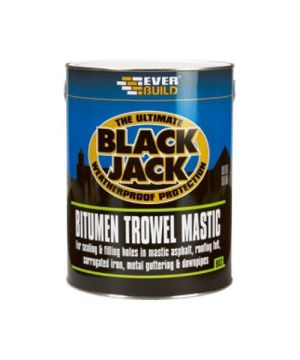 Everbuild 903 Bitumen Trowel Mastic - 5L black bituminous compound
