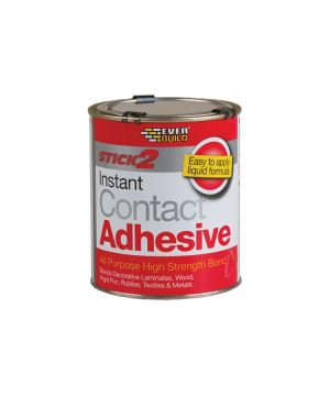 Everbuild All Purpose Contact Adhesive 250ml beige rubber-based adhesive tin