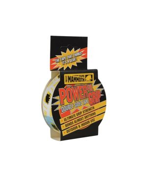 Everbuild Mammoth Powerful Grip Tape 12mm x 2.5M clear double-sided adhesive tape