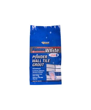 Everbuild Forever White Powder Wall Tile Grout 1.2Kg in Arctic White