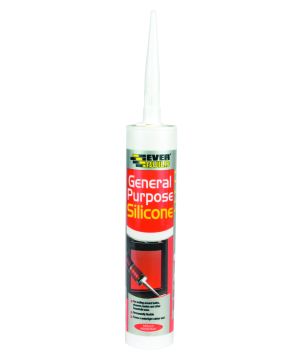 Everbuild General Purpose Silicone C3 grey mid modulus silicone sealant cartridge