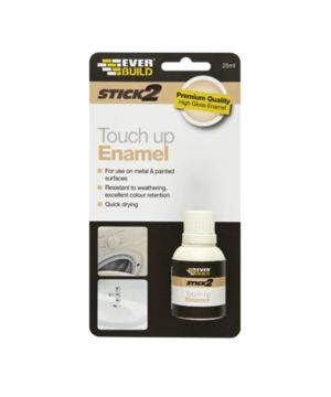 Everbuild Stick 2 Touch Up Enamel 25ml white liquid