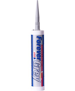 Everbuild Forever Grey Sealant 295ml grey silicone cartridge