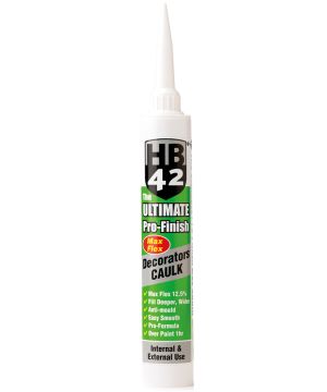 Hilton Banks HB42 Ultimate Pro-Finish Dec Caulk 380ml white acrylic sealant