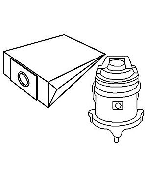 Qualtex paper replacement bags for Electrolux The Boss U59 vacuum cleaner, pack of five