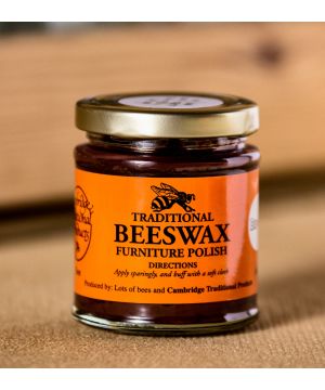 Cambridge Traditional Beeswax Furniture Polish, 142g, Brown