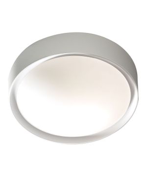 DAR BET52 Beta Flush IP44 Ceiling Light in Grey