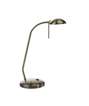 DAR JOU4075 Journal Table Lamp in antique brass