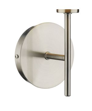 DAR Tuscan Single Wall Light Base Only TUS0746 in satin chrome metal
