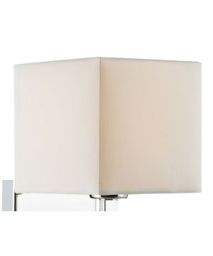 DAR Lighting S1106 Small Shade measuring D15 x H14.5 x W15cm in ivory cotton