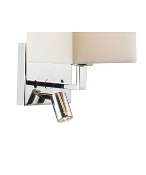 DAR ANV0750L Anvil Single Wall Light With LED in Polished Chrome