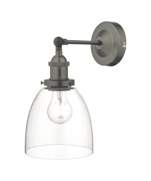 DAR Arvin Single Wall Light in Antique Chrome
