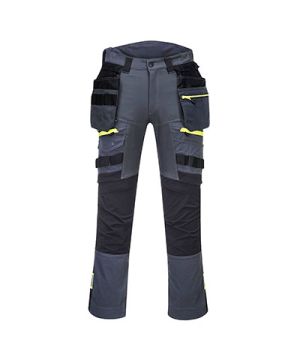 Portwest DX440 DX4 Detachable Holster Pocket Trouser in Metal Grey 40R