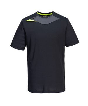 Portwest DX411 DX4 Short Sleeve T-Shirt in Black Size Medium