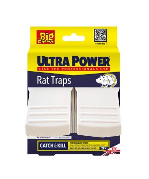 The Big Cheese Ultra Power Rat Traps Twin Pack durable plastic rat traps