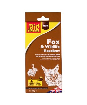 The Big Cheese Fox and Wildlife Repellent Sachets, 2x50g