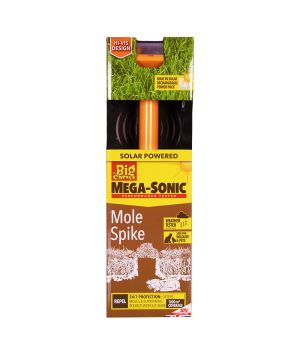 The Big Cheese Hi-Vis Mega-Sonic Solar Mole Spike, 30m2 coverage, solar powered