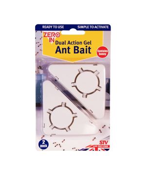 Zero In Dual Action Gel Ant Bait Station 2 Pack