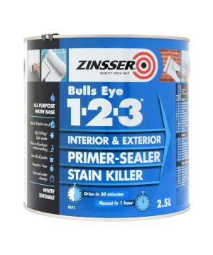 Zinsser Bulls Eye 123 Primer Sealer and Stain Killer 2.5L water-based primer