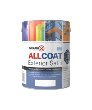 Zinsser Allcoat Exterior Satin White 1L Paint