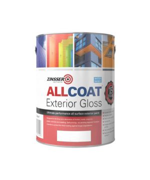 Zinsser Allcoat Exterior Gloss White 1L paint