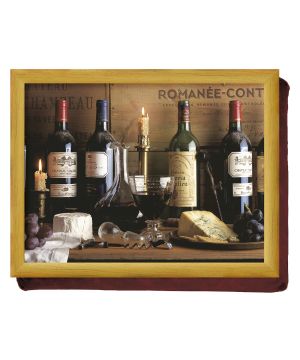 Creative Tops Vintage Wine Cushion Lap Tray 32.5x43.5x6.5CM