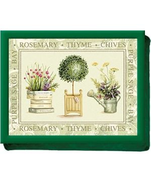 Creative Tops Topiary Cushion Lap Tray 440 x 340mm with wood effect frame and cotton cushion