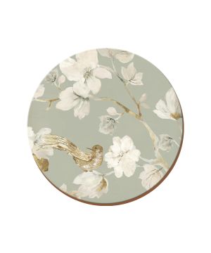 Creative Tops round premium placemats in duck egg blue floral design, pack of 4