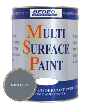 Bedec MSP Multi Surface Paint Soft Gloss Dark Grey 750ml