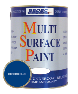 Bedec MSP Multi Surface Paint Soft Satin Oxford Blue 750ml