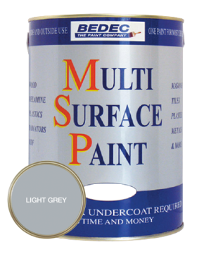 Bedec MSP Multi Surface Paint Soft Satin Light Grey 750ml