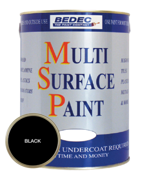 Bedec MSP Multi Surface Paint Soft Matt Black 2.5L