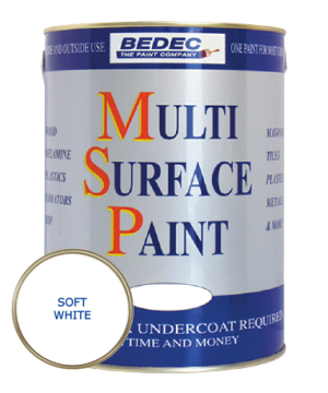 Bedec MSP Multi Surface Paint Soft Matt Soft White 2.5L tin