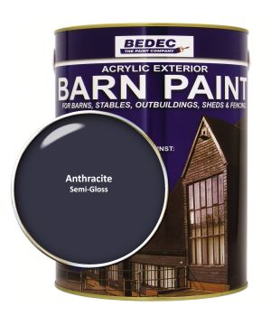 Bedec Barn Paint Semi Gloss Anthracite 5L