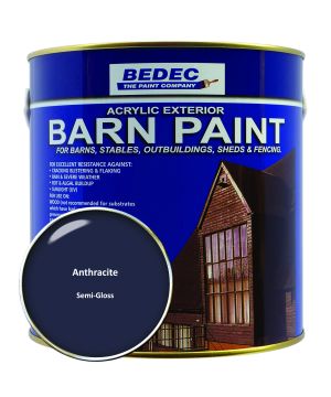Bedec Barn Paint Semi-Gloss Anthracite 2.5L