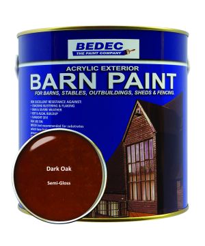 Bedec Barn Paint Dark Oak semi gloss 2.5L