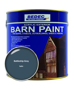 Bedec 2.5L Barn Paint in Satin Battleship Grey