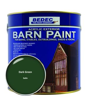 Bedec Barn Paint Satin Dark Green 2.5L