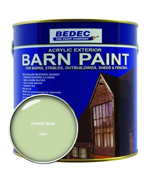 Bedec French Grey 2.5L satin barn paint