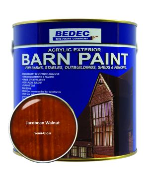 Bedec Barn Paint Semi Gloss Jacobean Walnut 2.5L tin