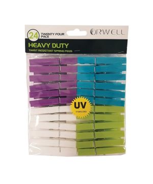 Orwell Heavy Duty Spring Pegs Pack of 24