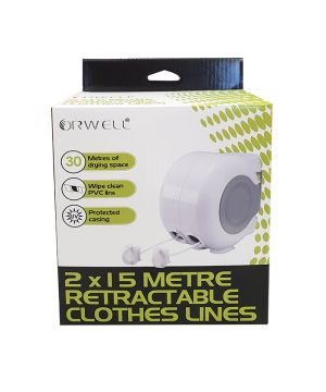 Orwell 6346 Twin Line Retractable Clothes Line 30M