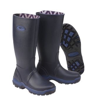 Grubs Rainline Wellington Boots in Navy Size 8