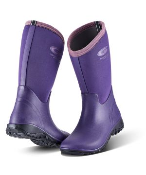 Grubs Tideline 4.0 Wellington Boots in plum size 4