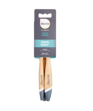 Harris Walls & Ceilings Ultimate Flat brush pack of 3, size 12, 25, 38mm