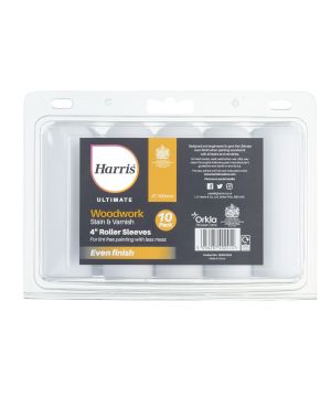 Harris Woodwork Stain and Varnish Ultimate Roller Sleeve 100mm Pack of 10
