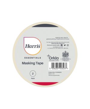 Harris Preparation Essentials Masking Tape 24mm Twin Pack